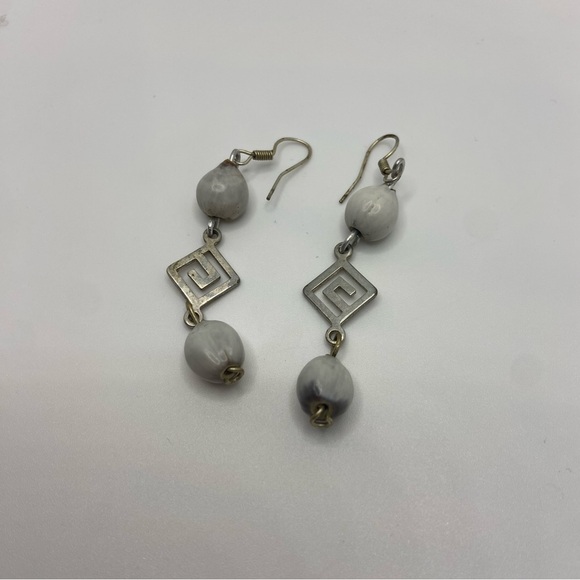 Camandula seeds handmade earrings - Picture 3 of 5